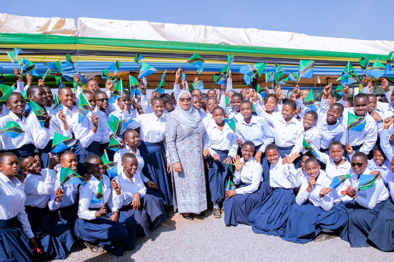 THE PRESIDENT OF THE UNITED REPUBLIC OF TANZANIA, DR. SAMIA SULUHU HASSAN, HAS LAID THE FOUNDATION STONE FOR THE CONSTRUCTION OF THE RUKWA REGION GIRLS' SECONDARY SCHOOL